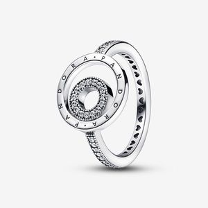 Pandora Signature Logo Circles Pavé Ring 8